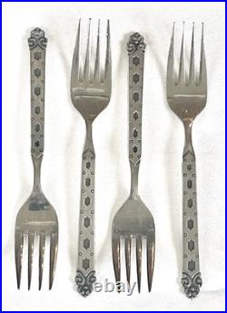 Oneida Northland San Francisco Stainless Flatware Set 59 Pc Japan Black