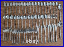 Oneida / Northland San Francisco Vintage 60 Pc. Stainless Flatware Made In Japan