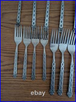 Oneida / Northland San Francisco Vintage 60 Pc. Stainless Flatware Made In Japan