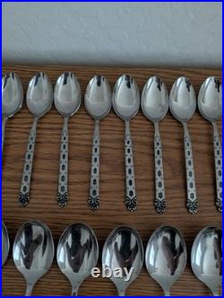 Oneida / Northland San Francisco Vintage 60 Pc. Stainless Flatware Made In Japan