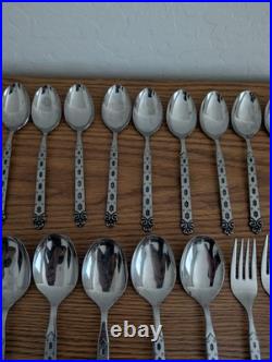 Oneida / Northland San Francisco Vintage 60 Pc. Stainless Flatware Made In Japan