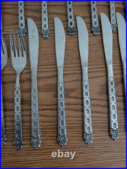 Oneida / Northland San Francisco Vintage 60 Pc. Stainless Flatware Made In Japan