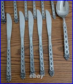 Oneida / Northland San Francisco Vintage 60 Pc. Stainless Flatware Made In Japan