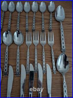 Oneida / Northland San Francisco Vintage 60 Pc. Stainless Flatware Made In Japan
