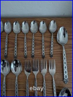 Oneida / Northland San Francisco Vintage 60 Pc. Stainless Flatware Made In Japan