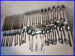 Oneida Northland San Francisco Vintage 67 Piece Stainless Steel Flatware Set