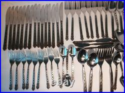 Oneida Northland San Francisco Vintage 67 Piece Stainless Steel Flatware Set