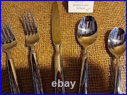 Oneida OBELUS complete stainless flatware set 5-pcs brand new