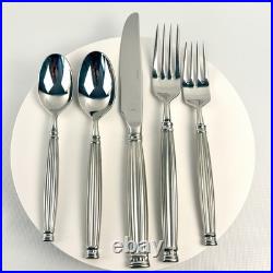 Oneida OLYMPIA 5 Piece Place Setting Satin Handle Stainless Flatware Oneida OLYMPIA 5 Piece Place Setting Satin Handle Stainless Flatware