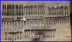 Oneida Oneidacraft Deluxe Stainless CHATEAU 12 plc settings BUNDLE 90 pieces