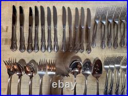 Oneida Oneidacraft Deluxe Stainless CHATEAU 12 plc settings BUNDLE 90 pieces