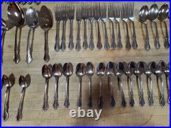 Oneida Oneidacraft Deluxe Stainless CHATEAU 12 plc settings BUNDLE 90 pieces