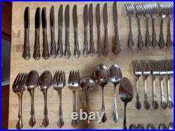 Oneida Oneidacraft Deluxe Stainless CHATEAU 12 plc settings BUNDLE 90 pieces