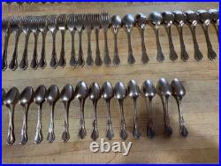 Oneida Oneidacraft Deluxe Stainless CHATEAU 12 plc settings BUNDLE 90 pieces