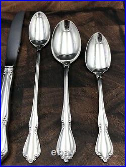 Oneida Oneidacraft Deluxe Stainless CHATEAU Flatware Set Service for 12+ 93 Pcs