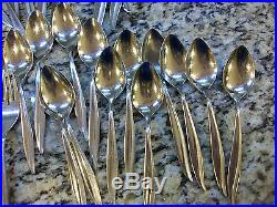 Oneida Oneidacraft Deluxe Textura 53 Piece Flatware Set Spoons Forks Many Extras