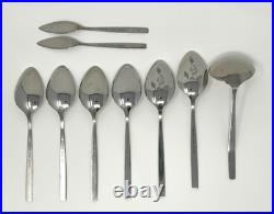 Oneida Oneidacraft LASTING ROSE Stainless Flatware Set 109pc Vintage set