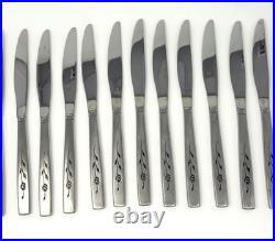 Oneida Oneidacraft LASTING ROSE Stainless Flatware Set 109pc Vintage set