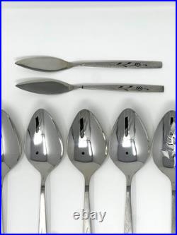 Oneida Oneidacraft LASTING ROSE Stainless Flatware Set 109pc Vintage set