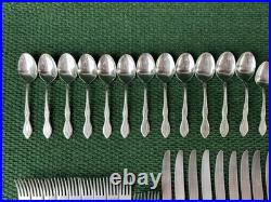 Oneida Oneidaware ANTHEM Stainless Flatware Spoon Fork Knife Serving 82 Pcs