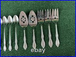 Oneida Oneidaware ANTHEM Stainless Flatware Spoon Fork Knife Serving 82 Pcs