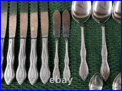 Oneida Oneidaware ANTHEM Stainless Flatware Spoon Fork Knife Serving 82 Pcs