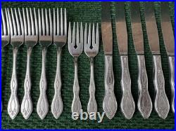 Oneida Oneidaware ANTHEM Stainless Flatware Spoon Fork Knife Serving 82 Pcs