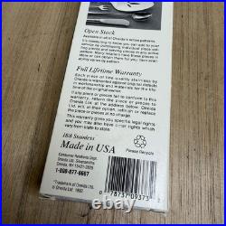 Oneida Pacific Tide 5 Pc Place Setting 18/8 Stainless Flatware 1992 New USA