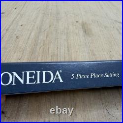 Oneida Pacific Tide 5 Pc Place Setting 18/8 Stainless Flatware 1992 New USA