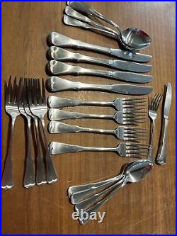 Oneida Patrick Henry stainless flatware setting for 4 & youth set