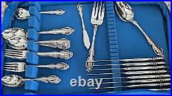 Oneida Pembrooke Renoir Stainless Steel Flatware Lot Spoons Forks Knives 44p