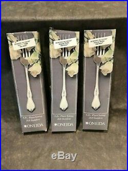 Oneida Profile Stainless MORNING BLOSSOM 5 pc setting NIB (3 sets) DISCONTINUED