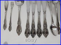 Oneida RAPHAEL Distinction Deluxe HH Stainless Flatware Spoons, knives 43 pcs