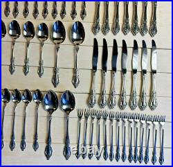 Oneida RAPHAEL Stainless Distinction Deluxe Flatware 85 PCS EUC
