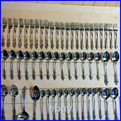 Oneida RAPHAEL Stainless Distinction Deluxe Flatware 85 PCS EUC