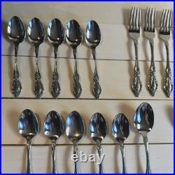 Oneida RAPHAEL Stainless Distinction Deluxe Flatware 85 PCS EUC