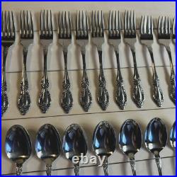 Oneida RAPHAEL Stainless Distinction Deluxe Flatware 85 PCS EUC