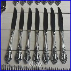 Oneida RAPHAEL Stainless Distinction Deluxe Flatware 85 PCS EUC