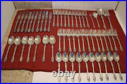 Oneida REMBRANDT Heirloom Cube Stainless Flatware Set 55 Pieces