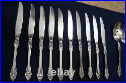 Oneida REMBRANDT Heirloom Cube Stainless Flatware Set 55 Pieces