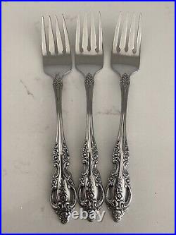 Oneida RENOIR PEMBROOKE Stainless SSS Glossy USA Silverware Set 39 Pieces