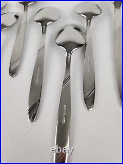 Oneida RISOTTO Stainless Frosted Handle Flatware 25 Pc Lot Dinner Forks Spoons +