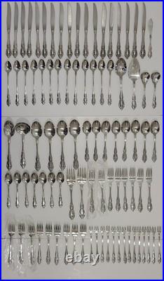 Oneida Raphael Distinction Deluxe HH Stainless Flatware 90 Pc. Set