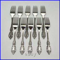 Oneida Raphael Stainless Dinner Fork Distinction HH Flatware 7-1/4 10Pc
