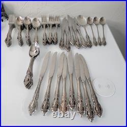 Oneida Renoir Pembrooke 80 Piece SSS Stainless Steel Flatware Silverware