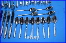 Oneida Risotto 18/10 Stainless Flatware 65 Piece Includes Serving Pieces