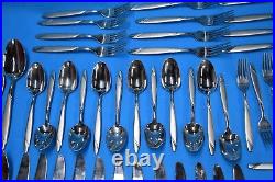 Oneida Risotto 18/10 Stainless Flatware 65 Piece Includes Serving Pieces