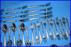 Oneida Risotto 18/10 Stainless Flatware 65 Piece Includes Serving Pieces