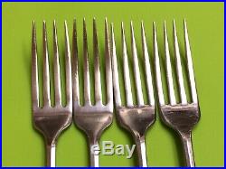Oneida Royal Flute Community Stainless flatware Four- 6 pc place settings