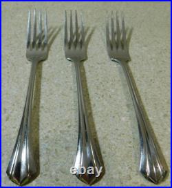 Oneida Rushmore Stainless Flatware Dinner Fork 7 5/8 Silverware 3 Piece Set